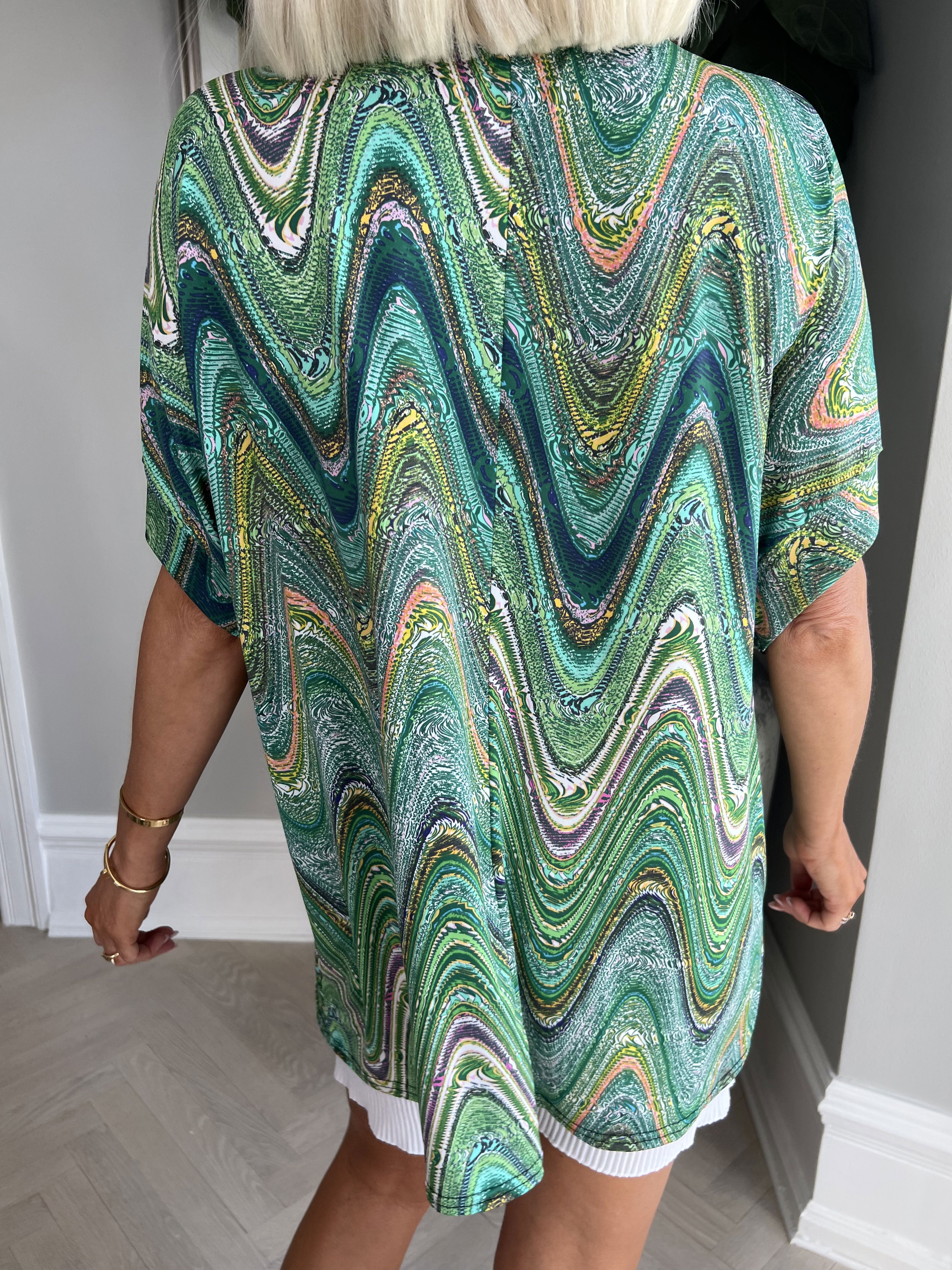 Indy - Mønstret blød bluse